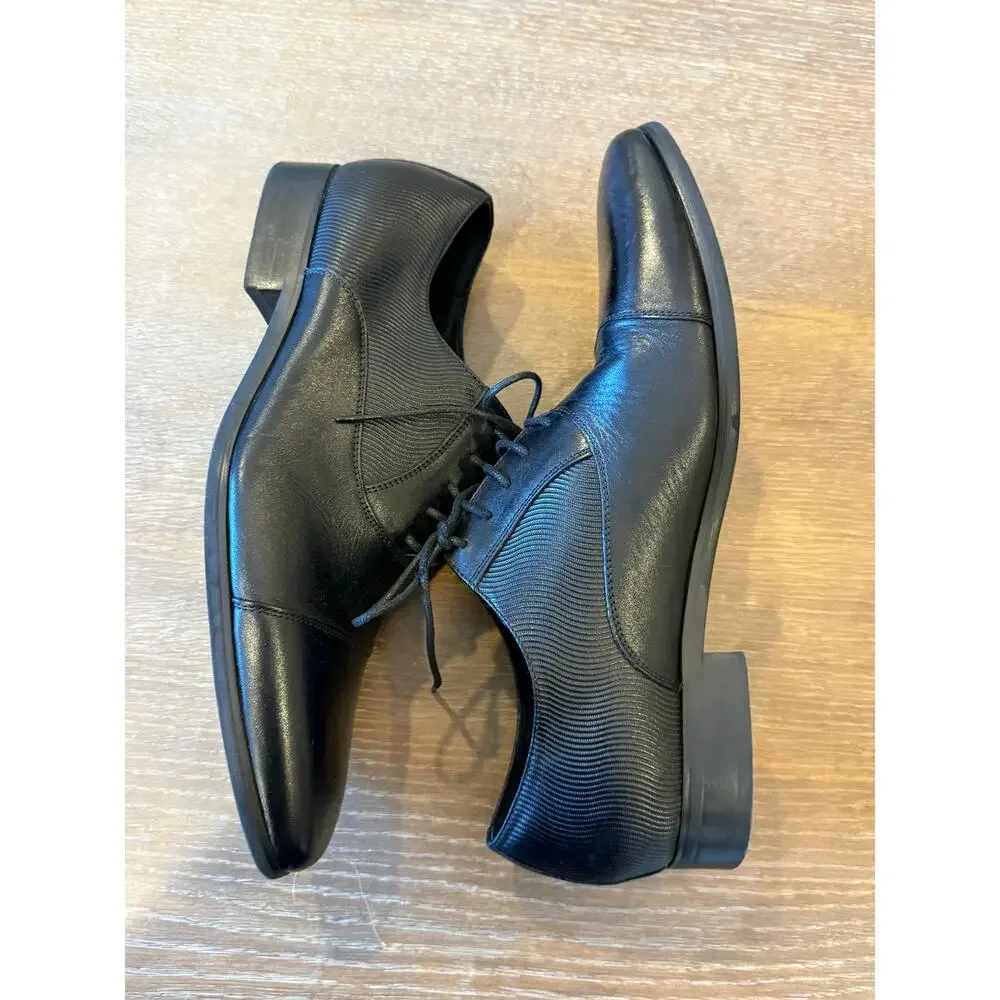 Vintage Foundry Co Black Leather Lace Up Oxford Dress Shoes Men 11